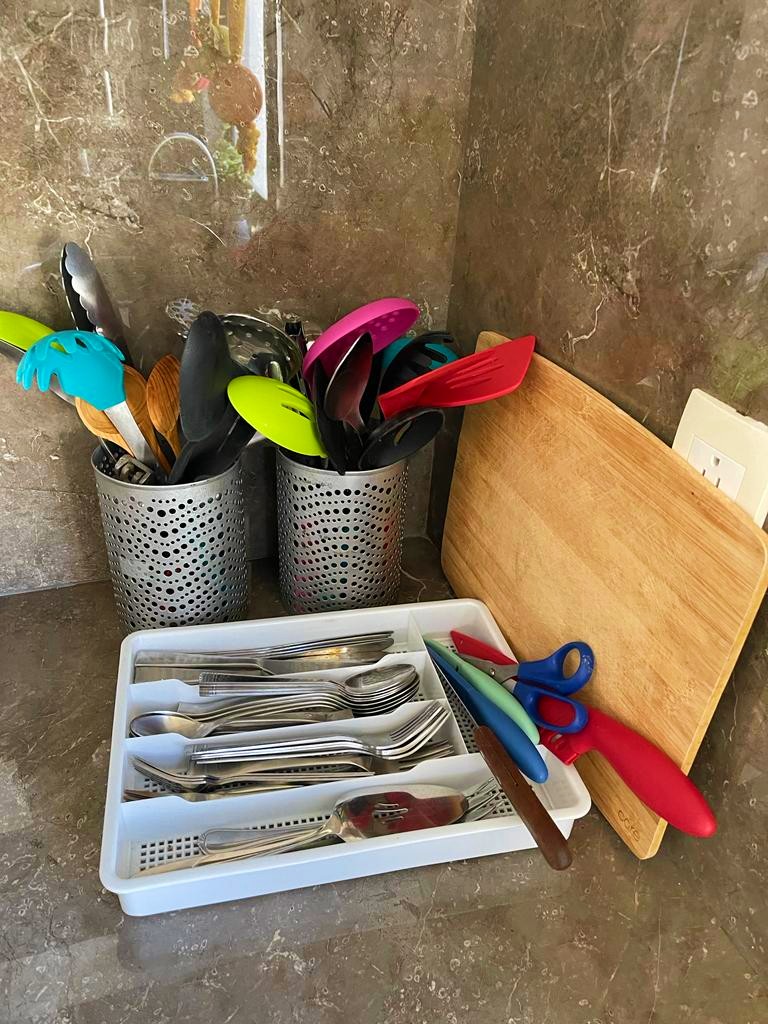 Fotografía de los utencilios de cocina