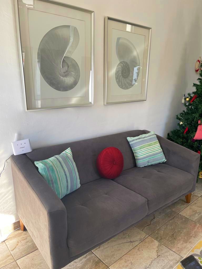 Fotografía de la sala de la casa